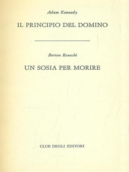 Il principio del domino. Un sosia per morire - Adam Kennedy - copertina