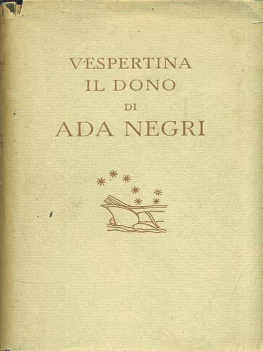 Vespertina - Il dono - Ada Negri - copertina