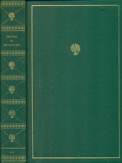 Teatro di Metastasio - Riccardo Bacchelli - copertina