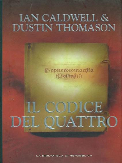 Il codice dei quattro - copertina