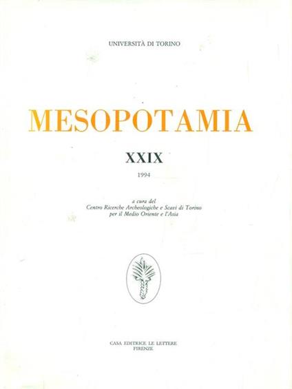 Mesopotamia XXIX - copertina