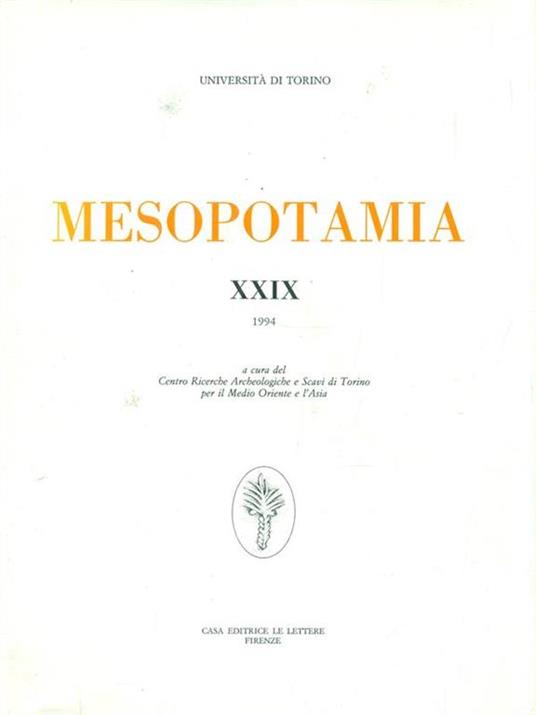 Mesopotamia XXIX - copertina