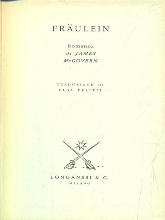 Fraulein - James McGovern - copertina