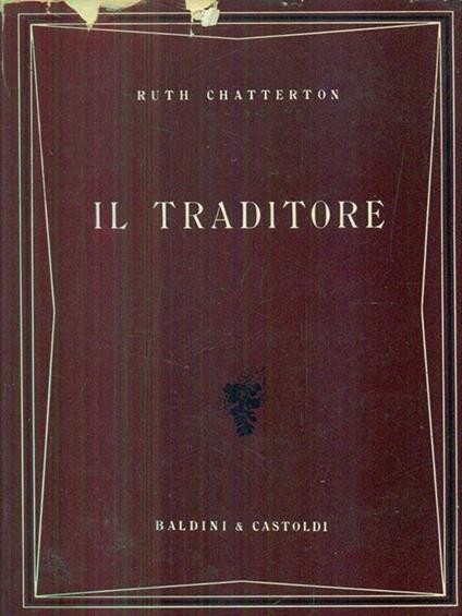 Il traditore - Ruth Chatterton - copertina