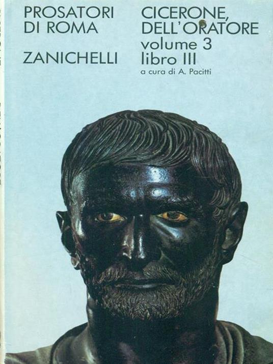 Dell'oratore - Marco Tullio Cicerone - copertina