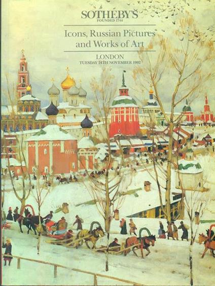 Icons, Russian Pictures and Works of Art. 24TH November 1992 - copertina