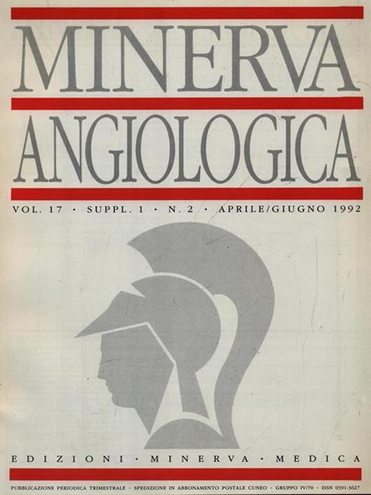 Minerva angiologica vol. 17 n. 2/aprile-giugno 1992 - copertina