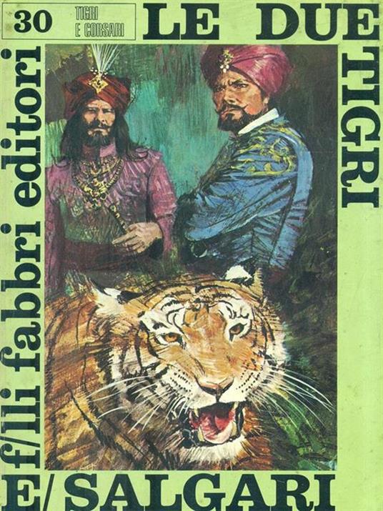 Le Due Tigri - Emilio Salgari - copertina