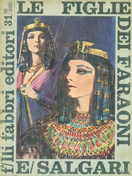 Le figlie dei faraoni - Emilio Salgari - copertina