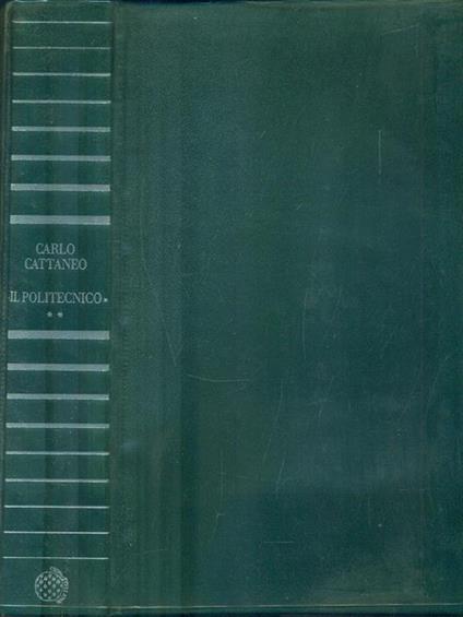 Il politecnico - Carlo Cattaneo - copertina