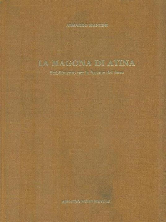La Magona di Atina - Armando Mancini - copertina