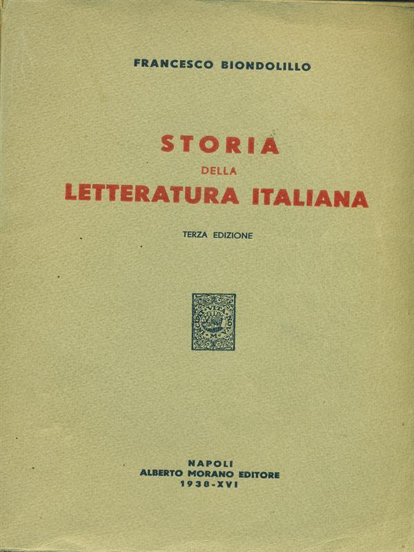 Storia della letteratura italiana