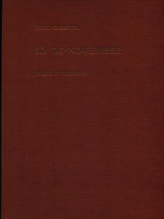 So de november - Luigi Cazzetta - copertina