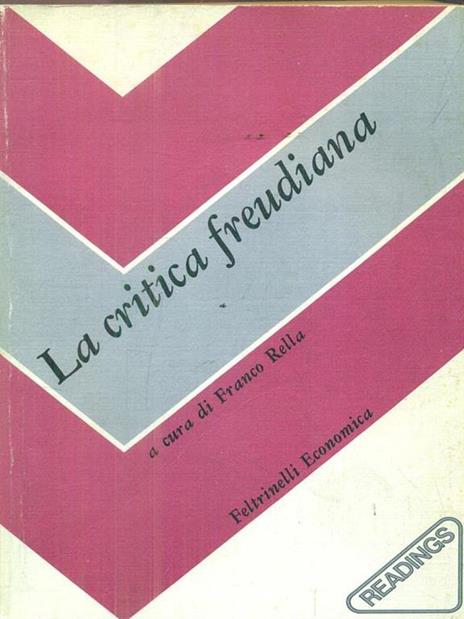 La critica freudiana - Franco Rella - copertina