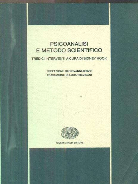 Psicoanalisi e metodo scientifico - Sidney Hook - 3