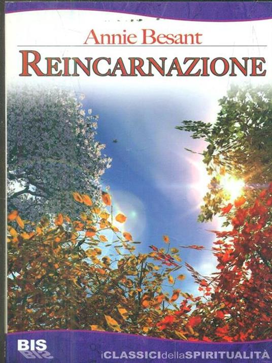 Reincarnazione - Annie Besant - copertina