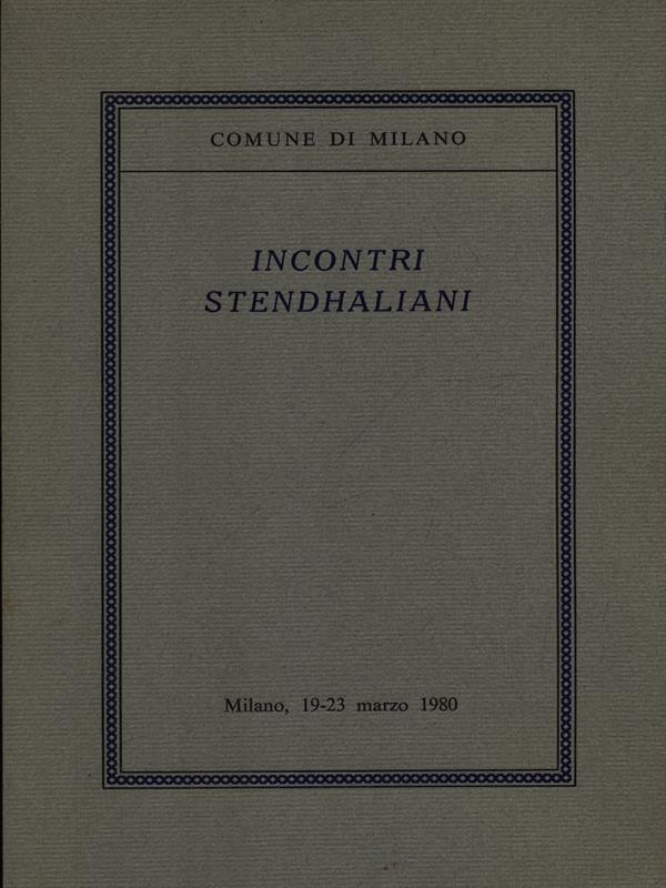 Incontri stendhaliani