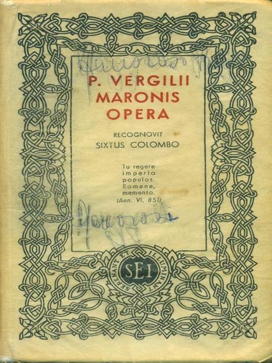 Maronis Opera - P. Vergilii - copertina