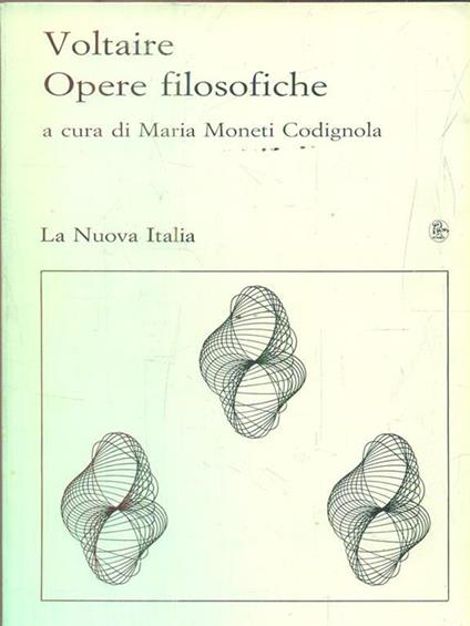 Opere filosofiche - Voltaire - copertina