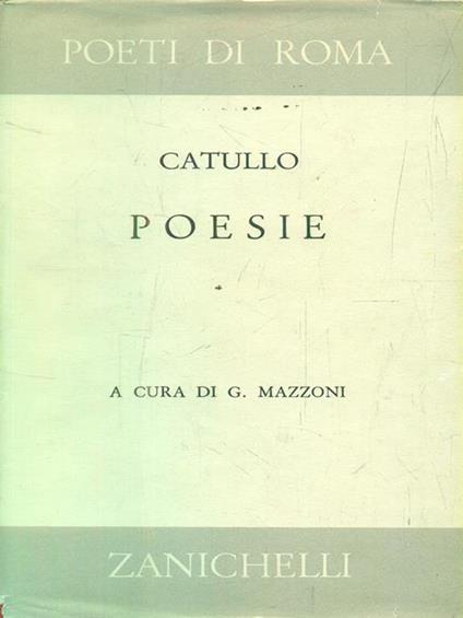 Poesie - Gaio Valerio Catullo - copertina