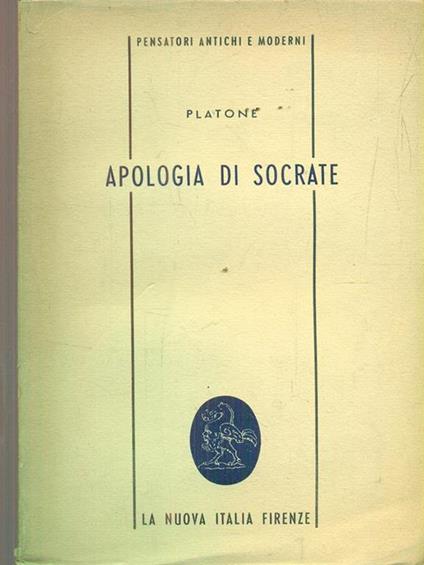 Apologia di socrate - Platone - copertina