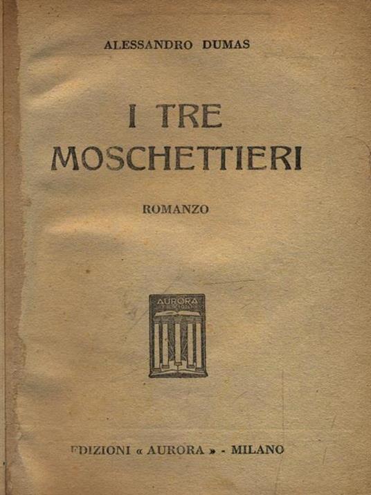 I tre moschettieri - Alexandre Dumas - copertina
