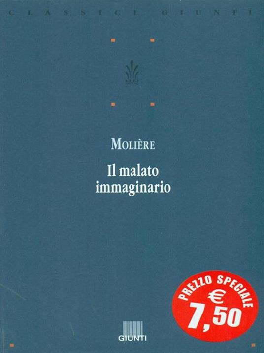 Il malato immaginario - Molière - copertina