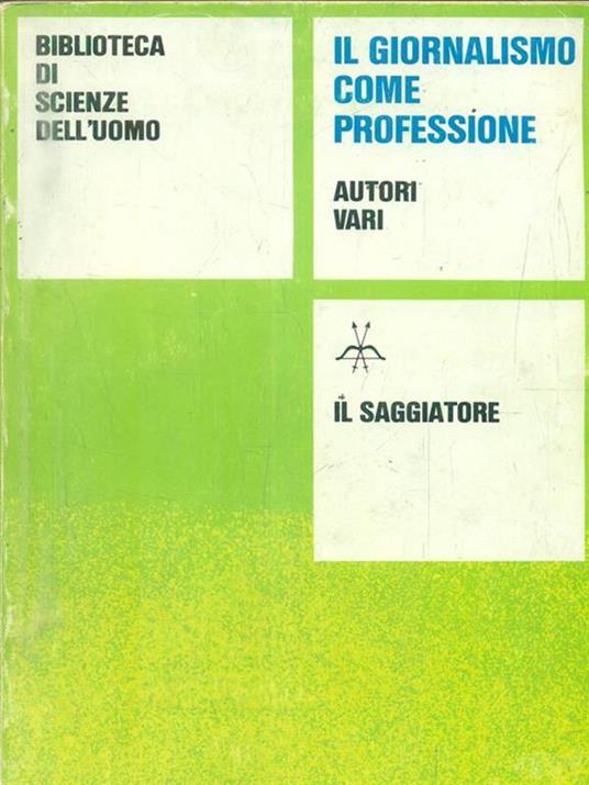 Il giornalismo come professione - copertina