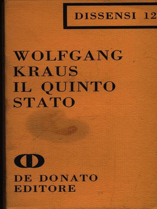 Il quinto stato - Wolfgang Kraus - copertina