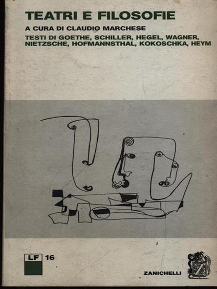 Teatri e filosofie - claudio Marchese - copertina