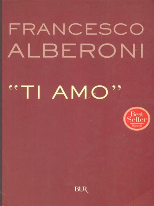 Ti amo - Francesco Alberoni - copertina