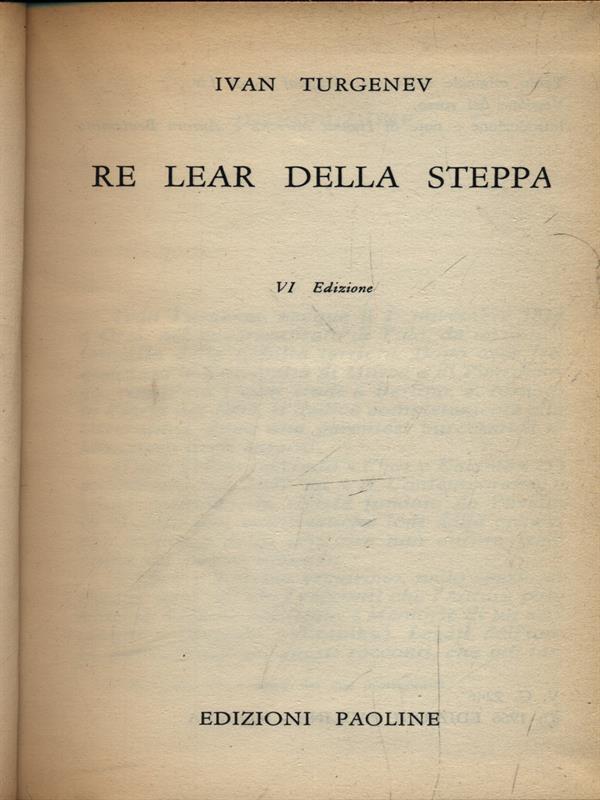 Re Lear della steppa