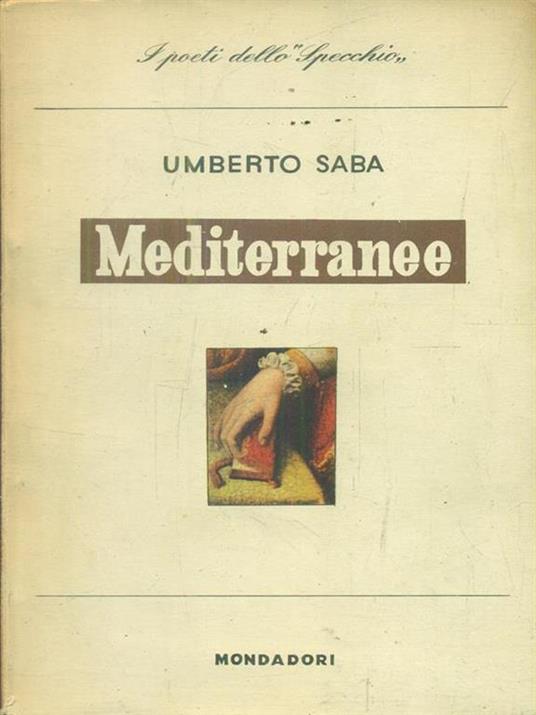 Mediterranee - Umberto Saba - copertina