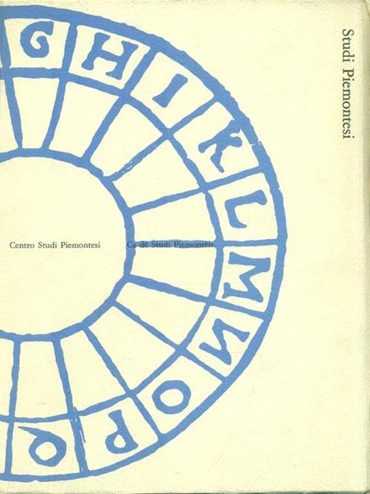 Studi Piemontesi Novembre 1975 Vol. IV-2 - copertina