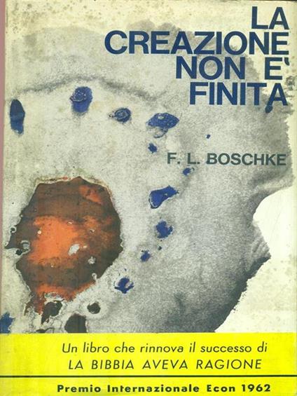 La creazione non è finita - Friedrich Ludwig Boschke - copertina