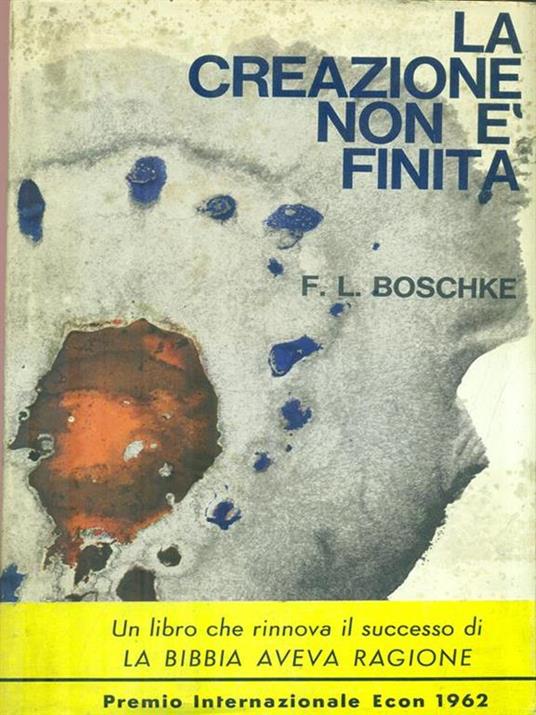 La creazione non è finita - Friedrich Ludwig Boschke - copertina