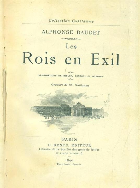 Les Rois en Exil - Alphonse Daudet - copertina