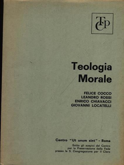 Teologia morale - copertina
