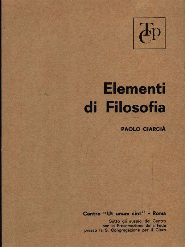 Elementi di filosofia