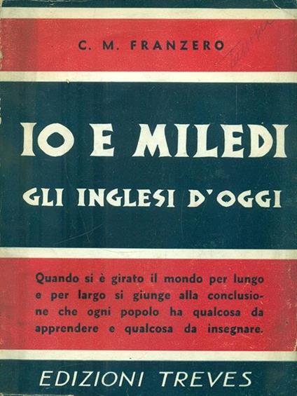 Io e Miledi - C. M. Franzero - copertina