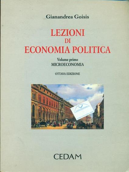 Lezioni di economia politica - Gianandrea Goisis - copertina