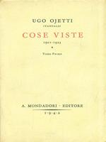 Cose viste 1921-1923 Tomo primo