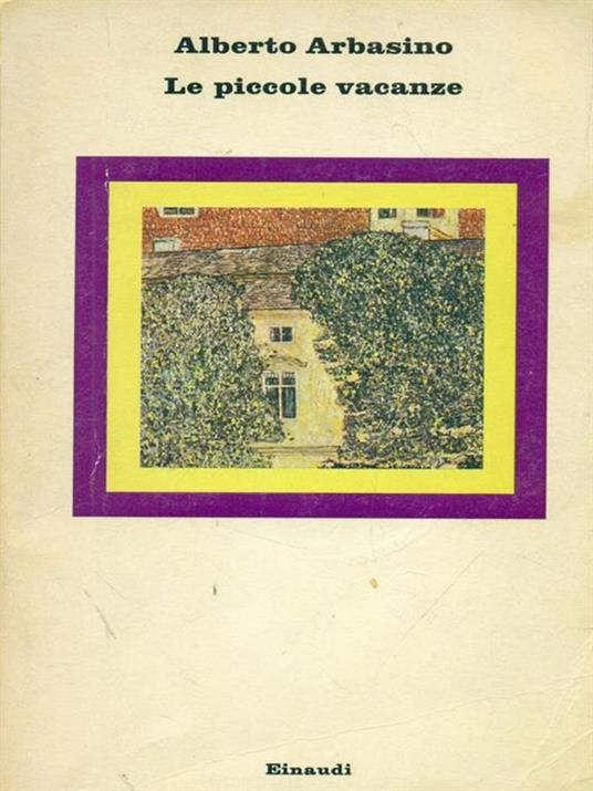 Le piccole vacanze - Alberto Arbasino - copertina