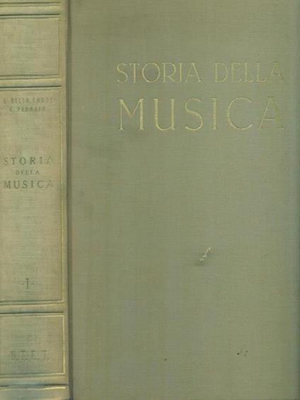 Storia della Musica I - Andrea Della Corte - copertina