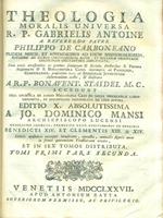   Theologia moralis universa. Tomi primi pars prima e secunda