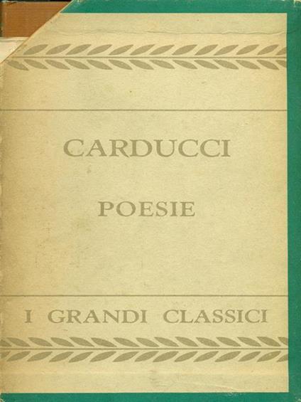   Poesie - Giosuè Carducci - copertina