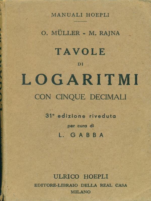 Tavole di logaritmi