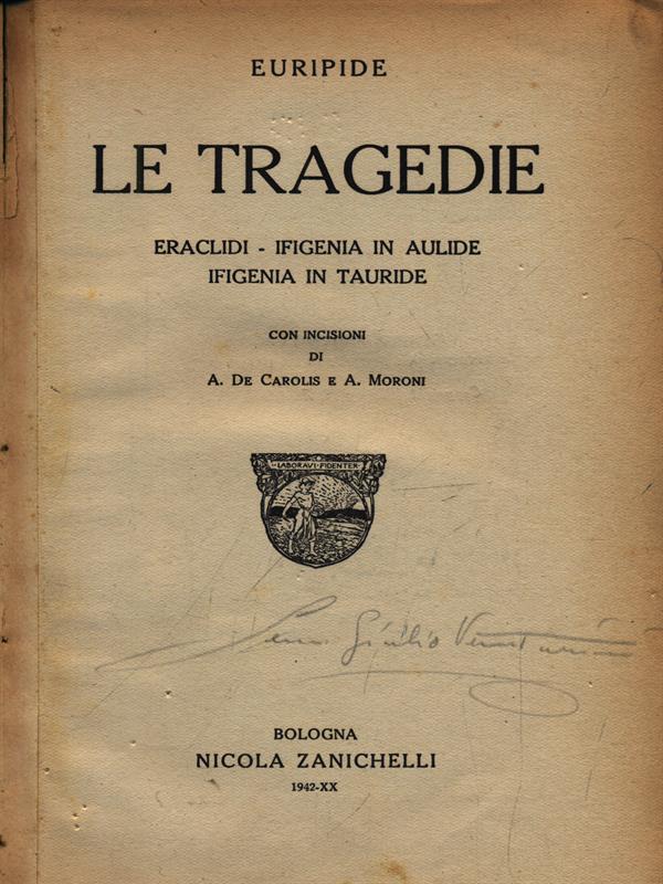 Le  tragedie