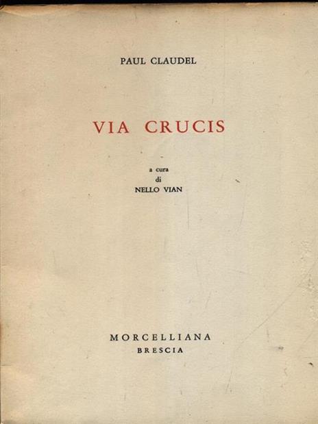Via Crucis - Paul Claudel - copertina