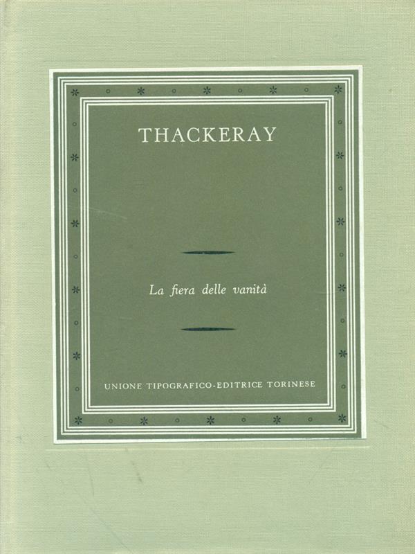 La  fiera delle vanità Volume secondo